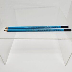 2 Turquoise Blue Tupperware Home Parties Wood Pencils Vintage Advertising  USA